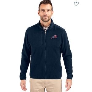 Buffalo Bills Americana Cutter &‎ Buck Eco Sherpa Fleece Full Zip Jacket 3XB